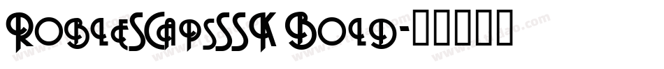 RobleSCapsSSK Bold字体转换